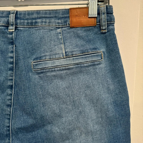 Part Two Elinborg PW light blue denim jeans classic ankle flare stretch 30/27 - Picture 8 of 11